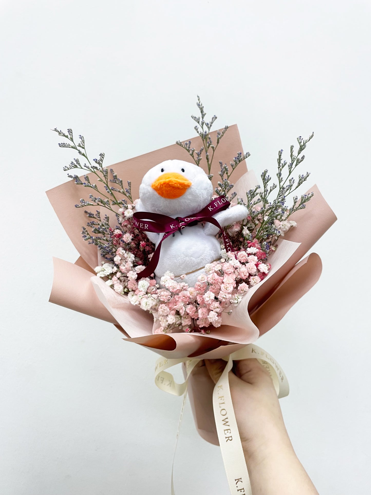 呀! Wonderland, 毛绒玩具 - 干花和保鲜花束