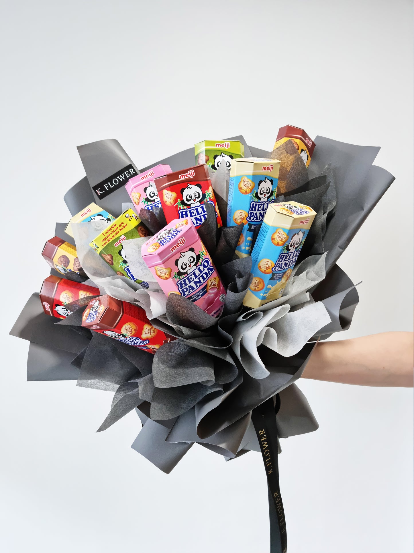 你好,熊猫,零食花束