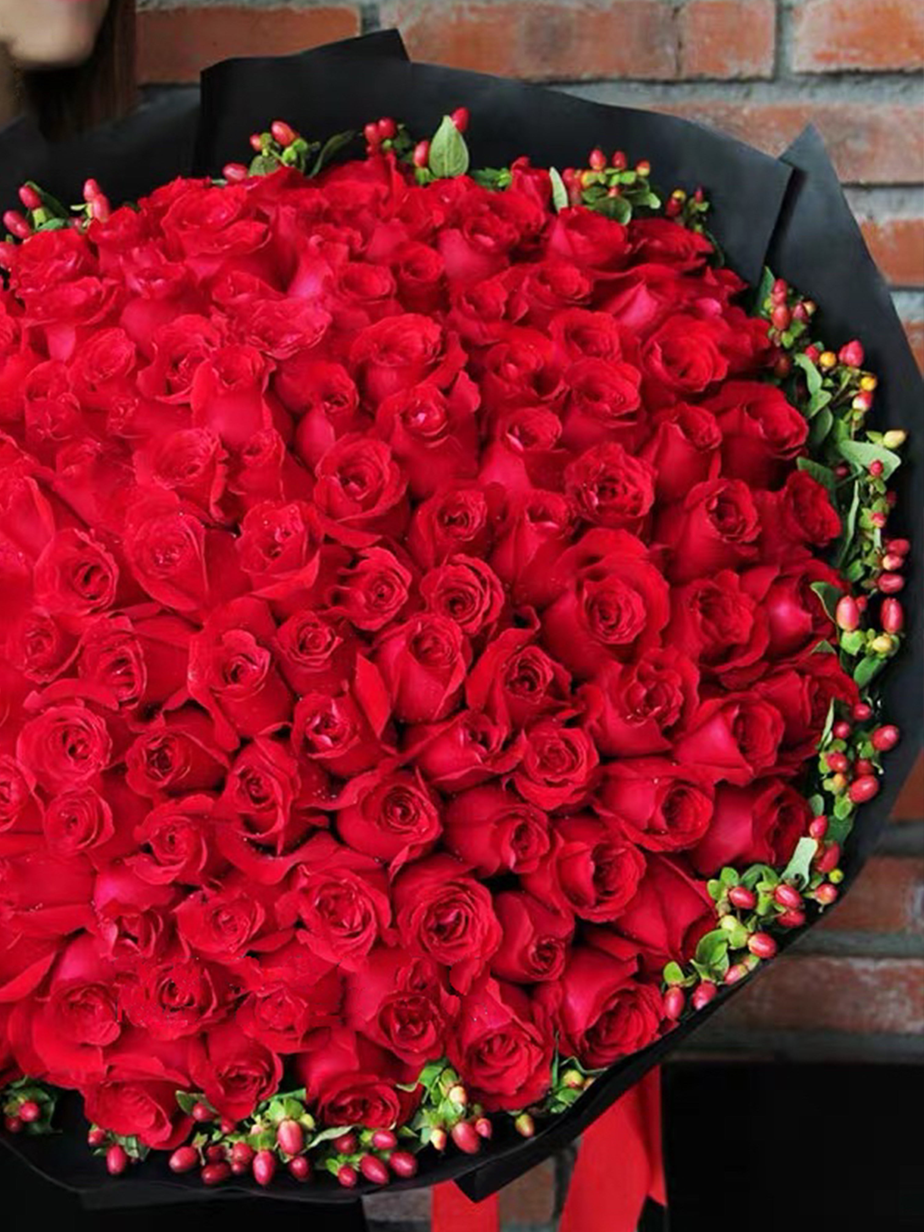 999 Red Rose - Bouquet | K.Flower SG – K. FLOWER